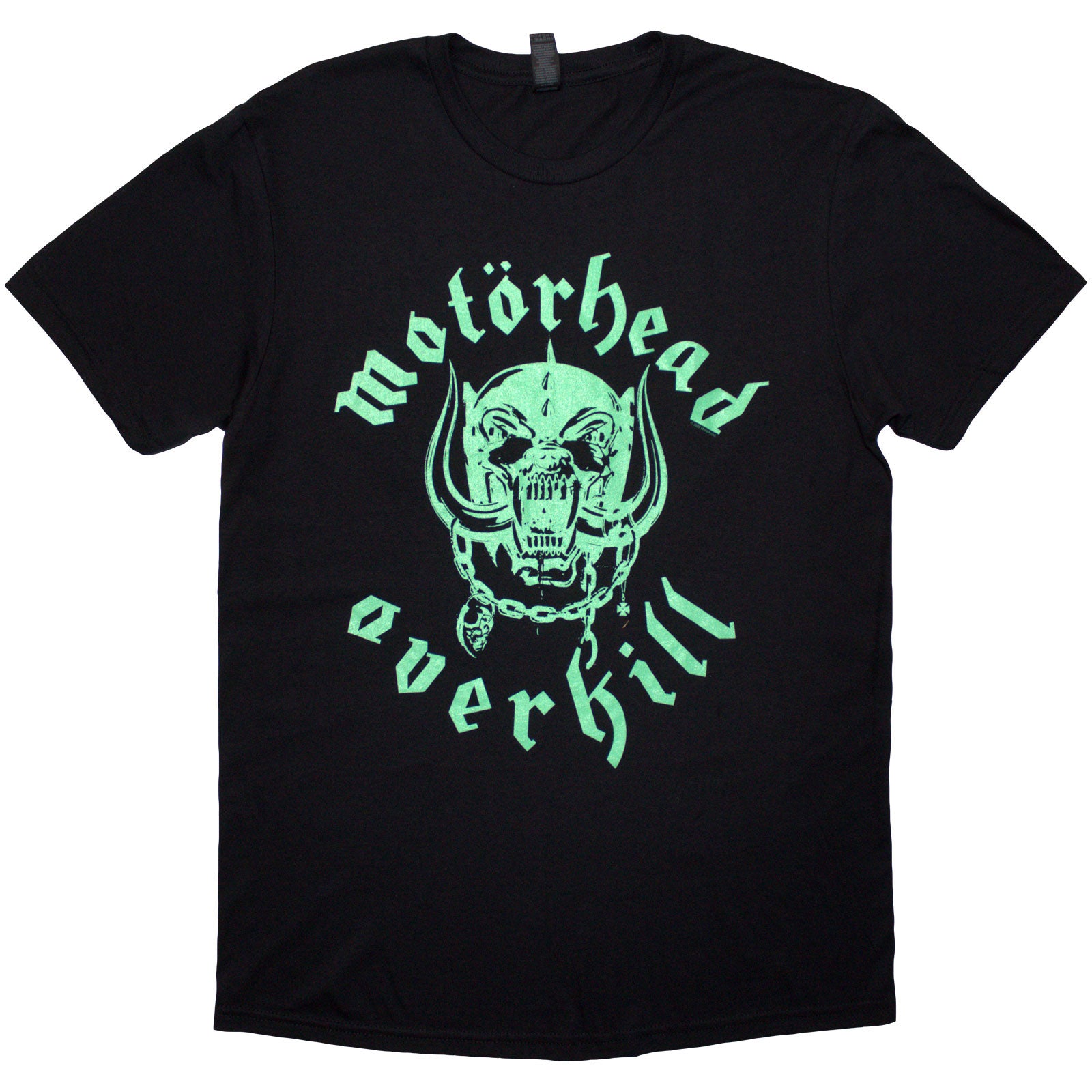 Motorhead Unisex T-Shirt: Overkill Lyric (Black) (Back Print)