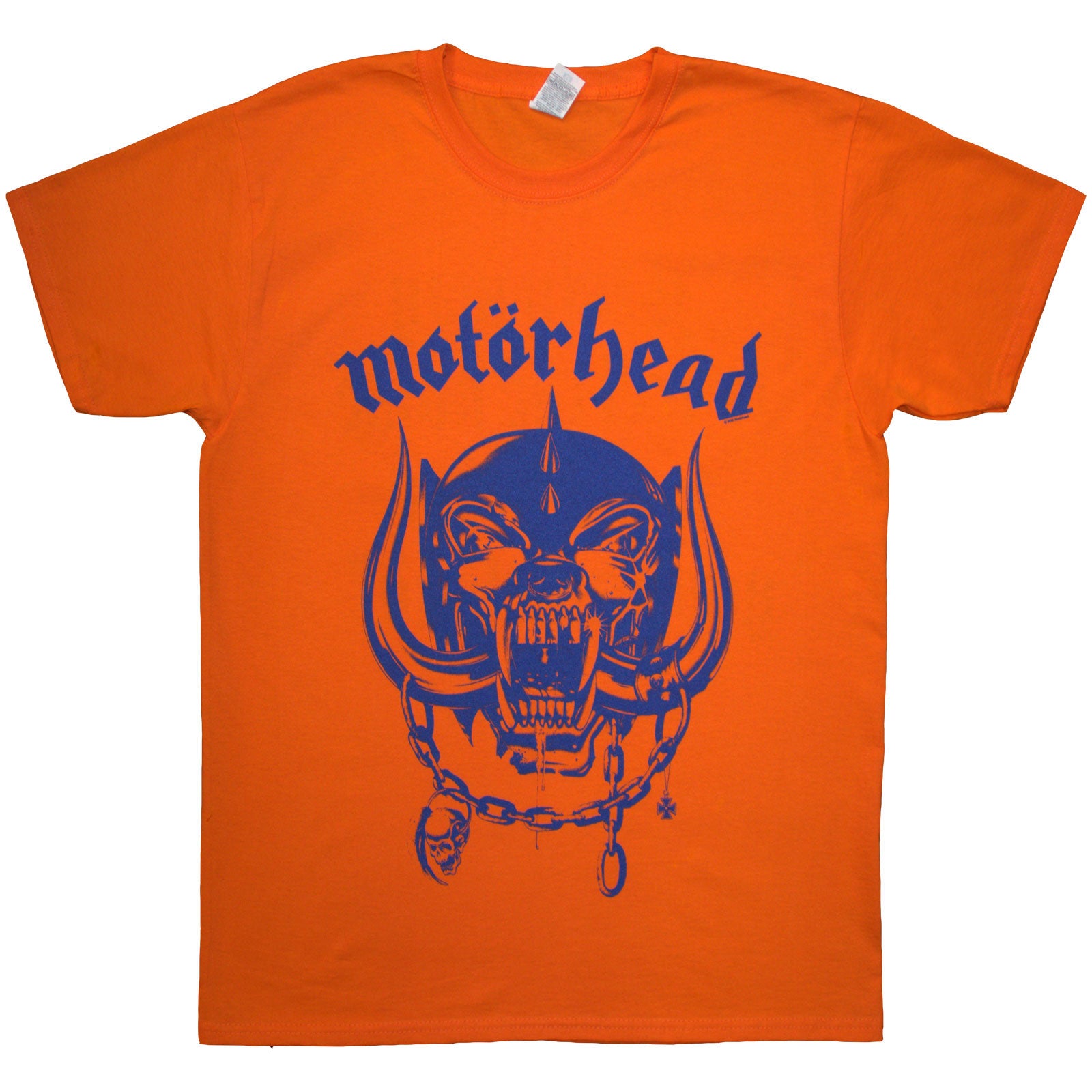 Motorhead Unisex T-Shirt: Good & Loud (Orange) (Back Print)