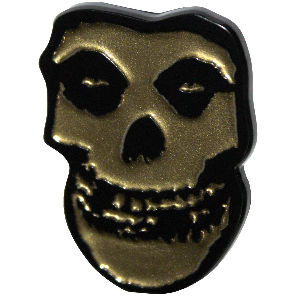 Misfits Pin Badge: Gold Fiend