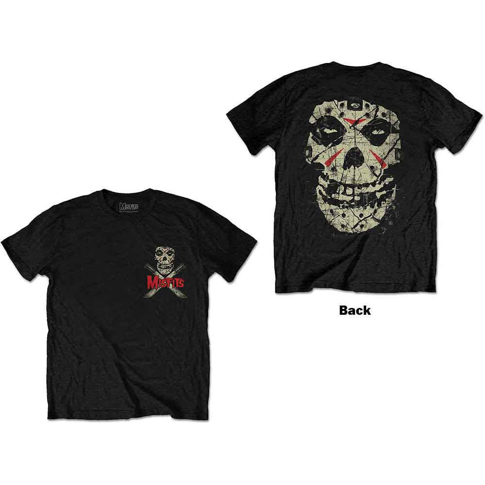 Misfits Unisex T-Shirt: Machete (Black) (Back Print)