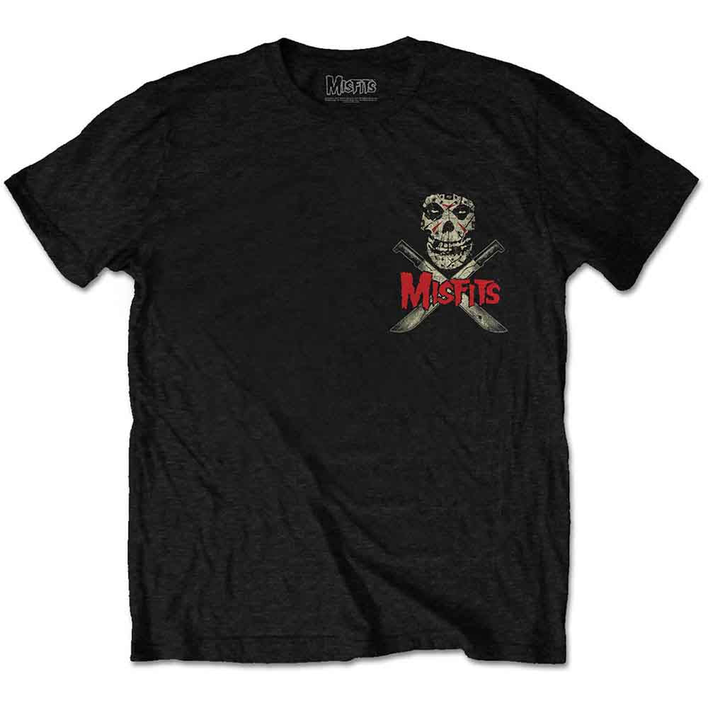 Misfits Unisex T-Shirt: Machete (Black) (Back Print)