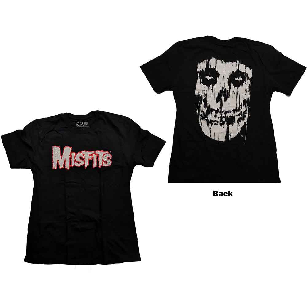 Misfits Unisex T-Shirt: Streak (Black) (Back Print)