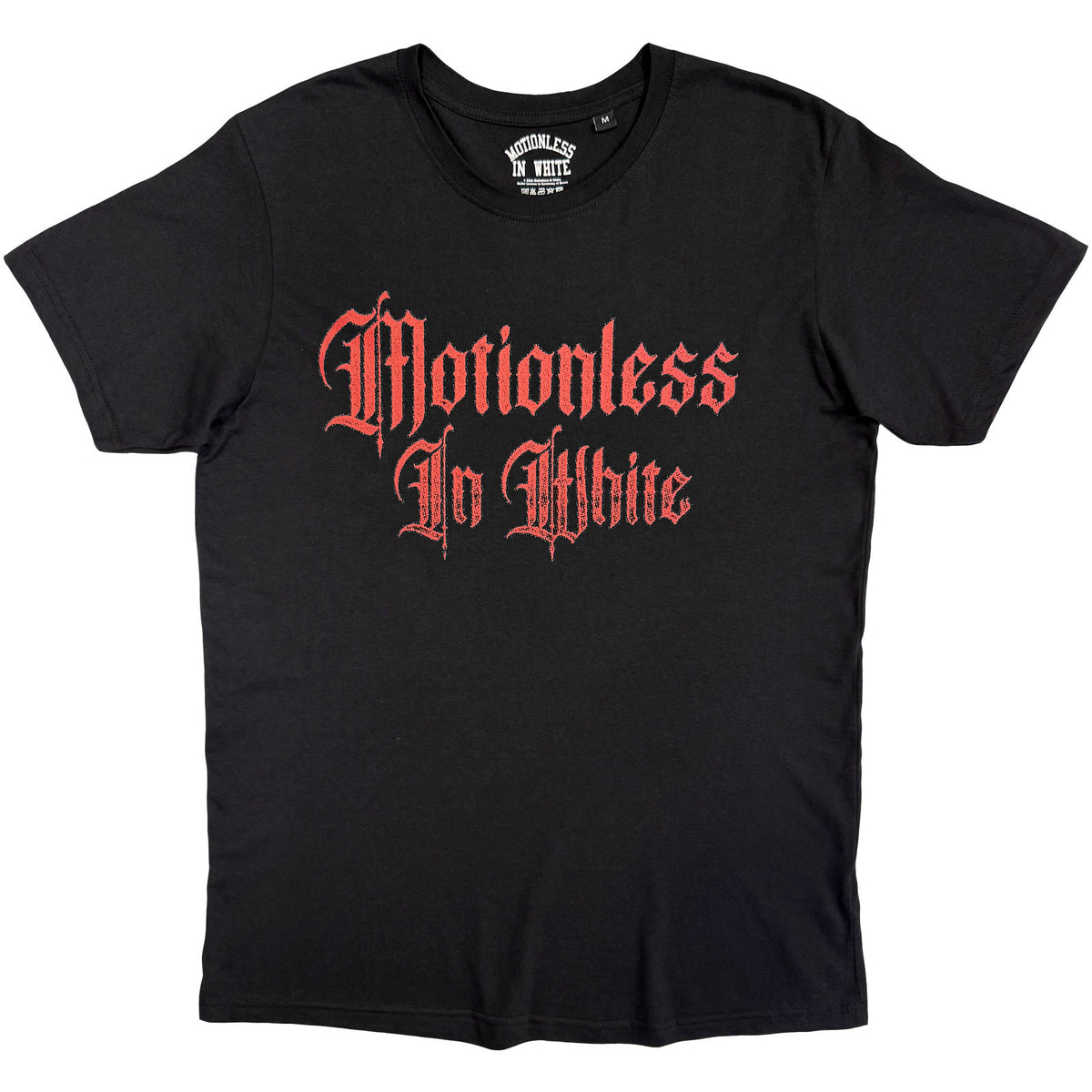 Motionless In White Unisex T-Shirt: Hand (Black) (Back Print)