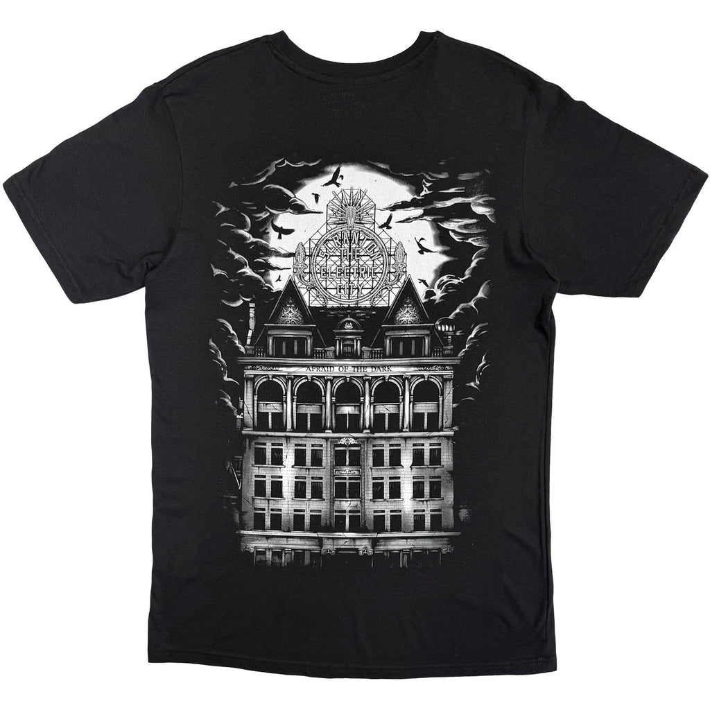 Motionless In White Unisex T-Shirt: Afraid Of The Dark (Black) (Back Print)