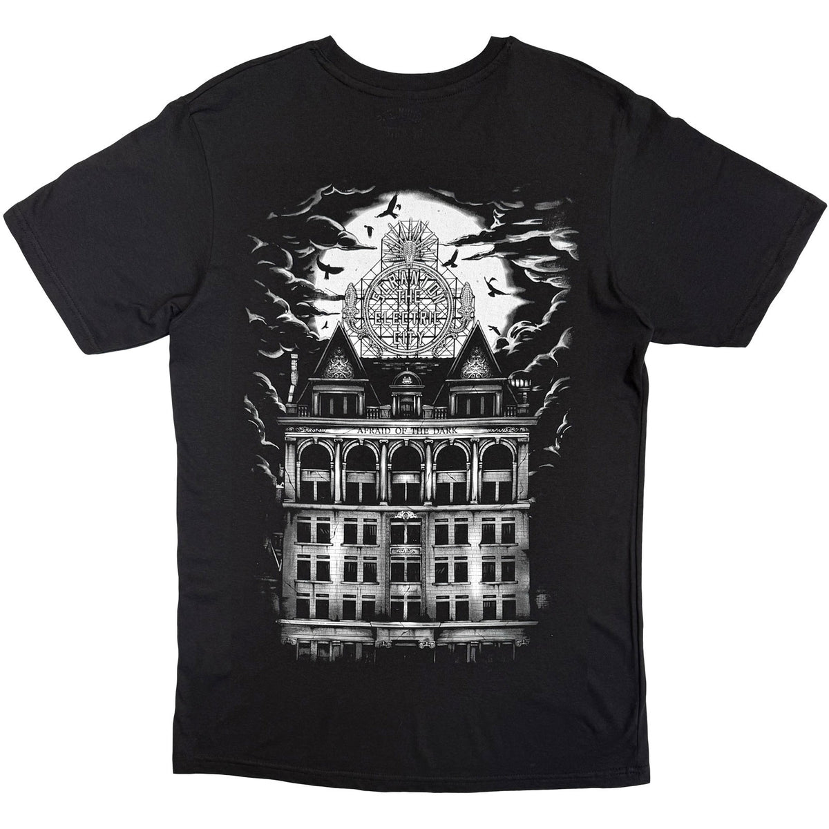 Motionless In White Unisex T-Shirt: Afraid Of The Dark (Black) (Back Print)