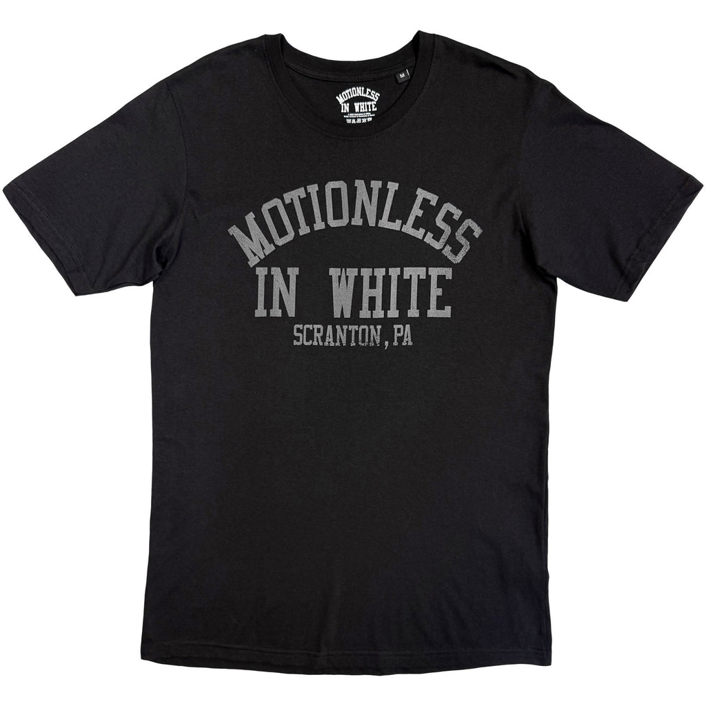 Motionless In White Unisex T-Shirt: Afraid Of The Dark (Black) (Back Print)