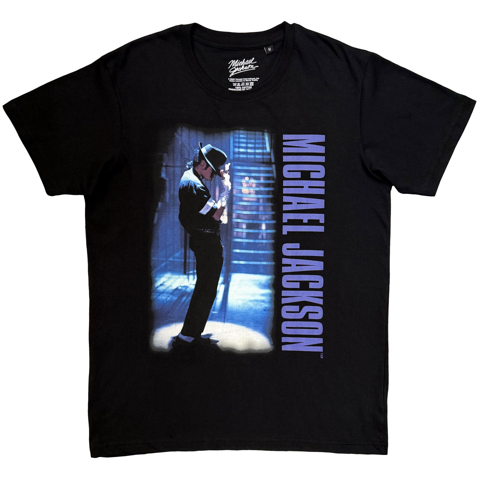 Michael Jackson Unisex T-Shirt: Black Or White Panther Dance (Black)