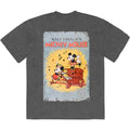 Disney Unisex Stone Wash T-Shirt: Mickey Piano (Charcoal Grey)