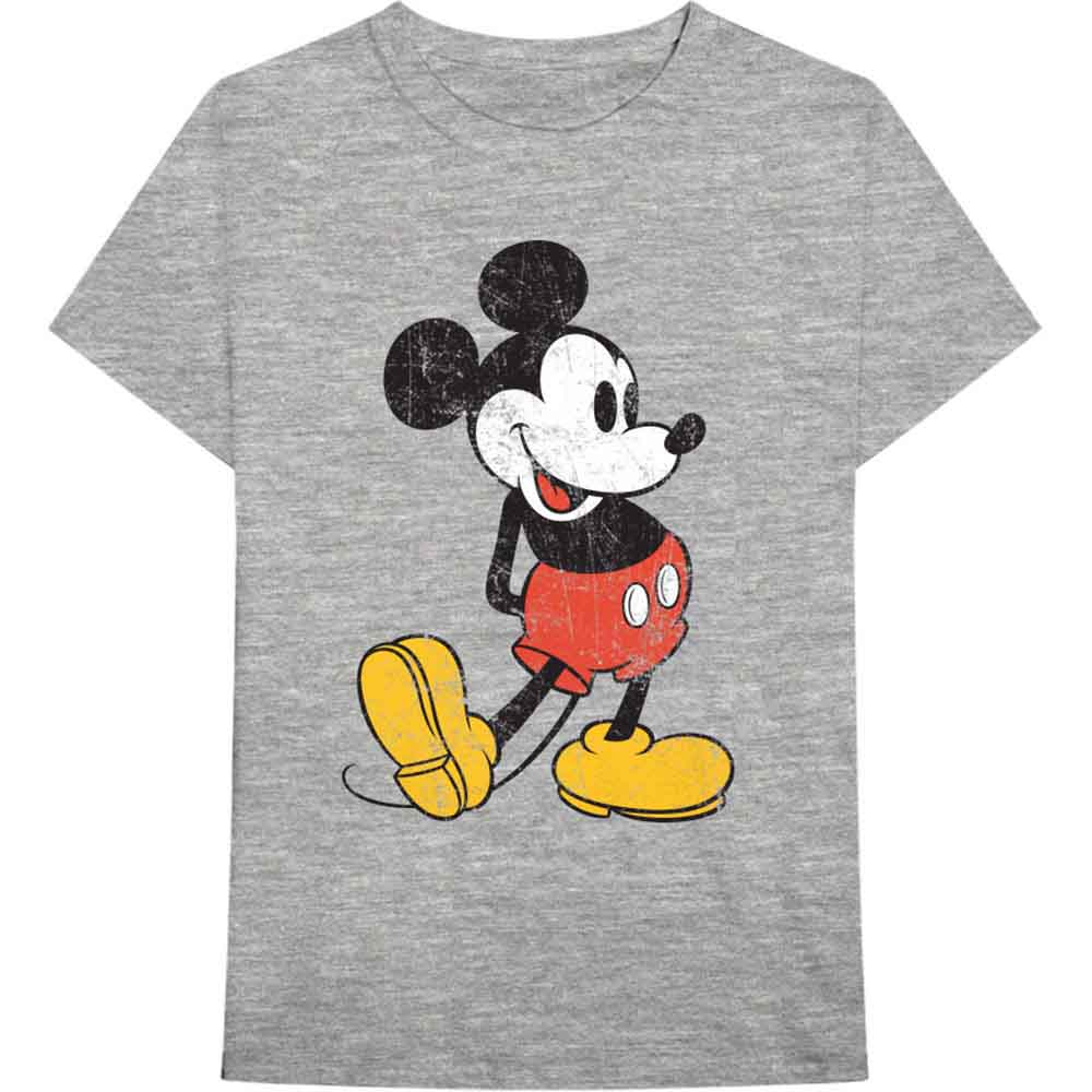 Mickey Mouse Unisex T-Shirt: Vintage (Grey)