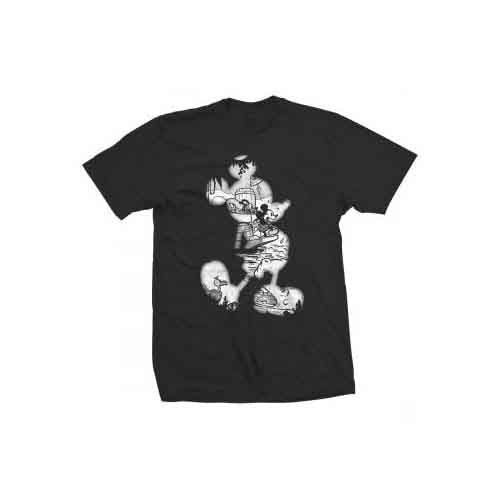 Mickey Mouse Unisex T-Shirt: Vintage Infill (Black)