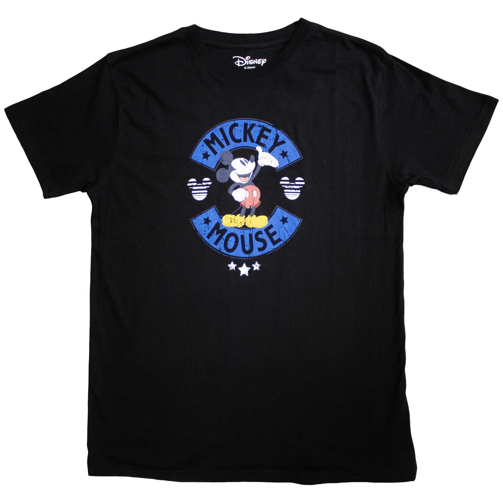 Mickey Mouse Unisex T-Shirt: Stars (Black)