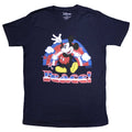 Mickey Mouse Unisex T-Shirt: Peace (Navy Blue)