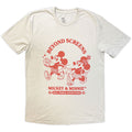 Disney Unisex T-Shirt: Mickey & Minnie Beyond Screens (Natural)
