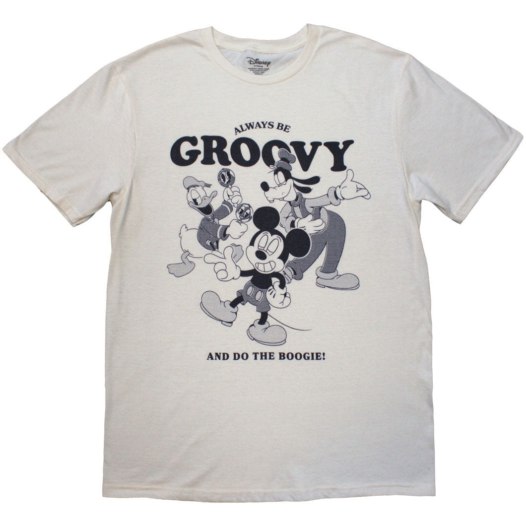 Disney Unisex T-Shirt: MM Always Be Groovy (Natural)