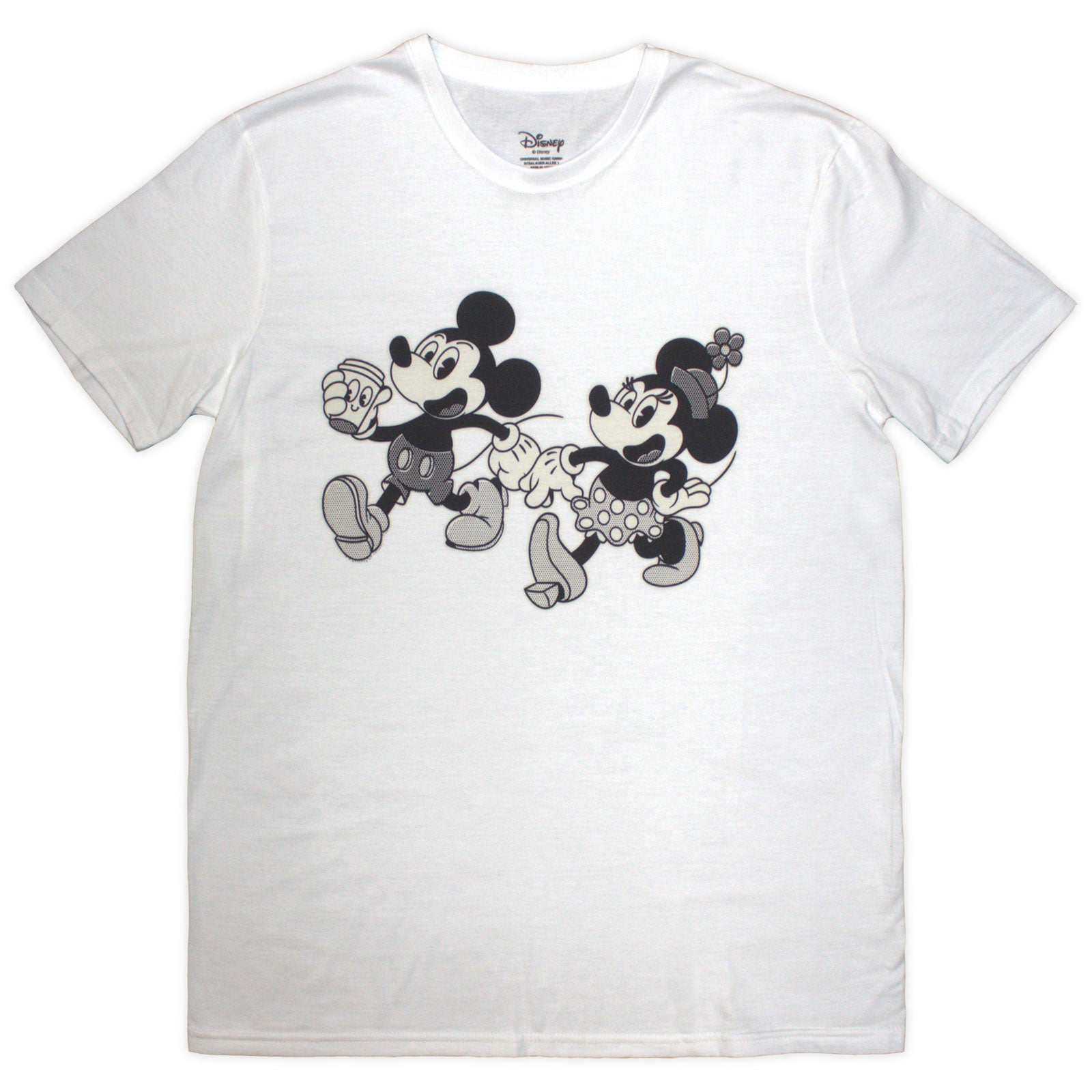 Disney Unisex T-Shirt: Mickey & Minnie (White)