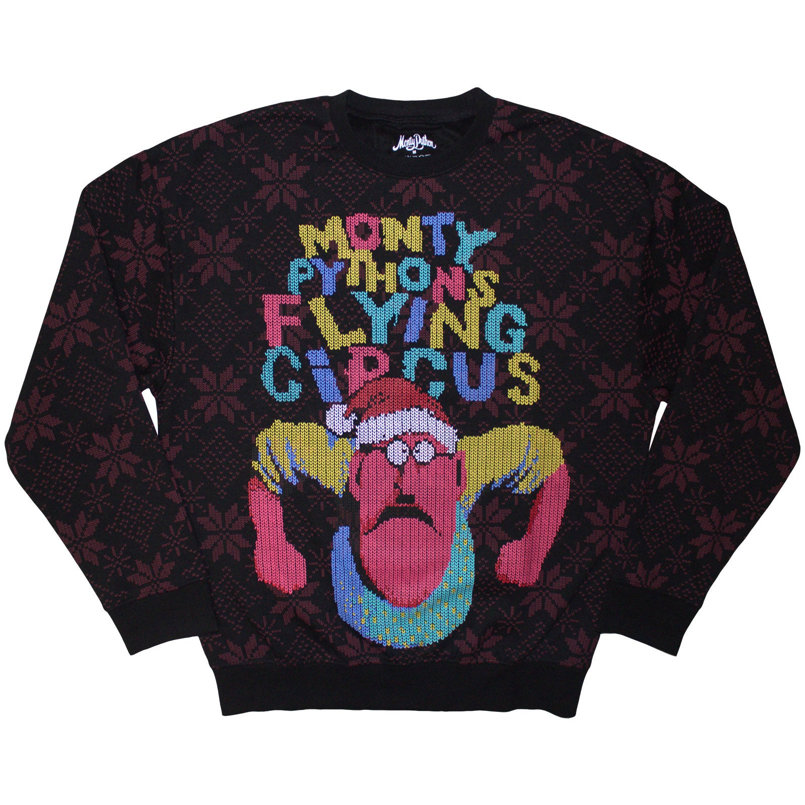Monty Python Unisex Sweatshirt: Flying Circus Grumpy Man (Black)