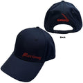 Morrissey Unisex Baseball Cap: Old English Logo (Back Print)(Navy Blue)