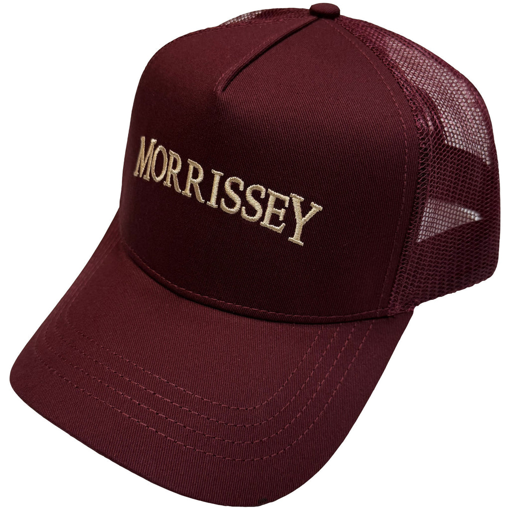 Morrissey Unisex Mesh Back Cap: Arched Logo (Maroon Red)