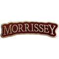 Morrissey Woven Patch: Arched Logo