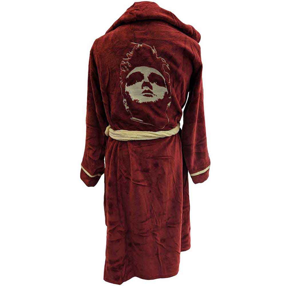 Morrissey Unisex Bathrobe: Portrait (Red) (Back Print)