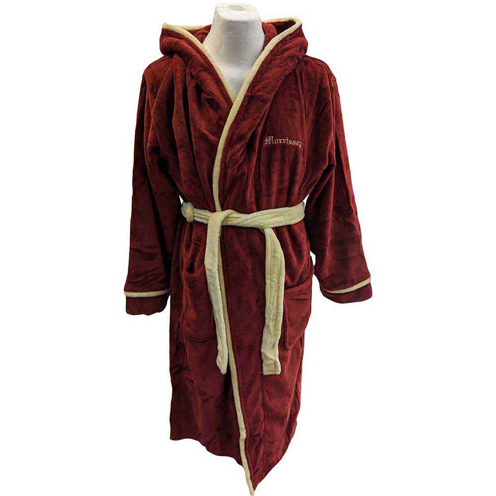 Morrissey Unisex Bathrobe: Portrait (Red) (Back Print)