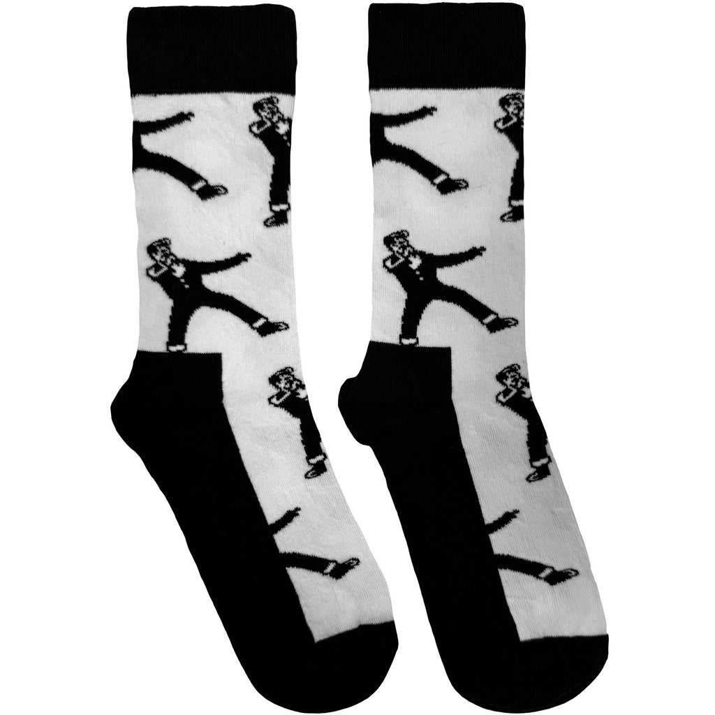 Morrissey Unisex Ankle Socks: Mic Pose (White) (UK Size 6 - 11)