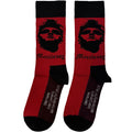 Morrissey Unisex Ankle Socks: Face & Text (Red) (UK Size 6 - 11)