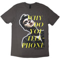 Morrissey Unisex T-Shirt: Why Do You Telephone? (Charcoal Grey)