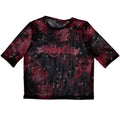 Motley Crue Ladies Mesh Crop Top: Feelgood Logo (Black)