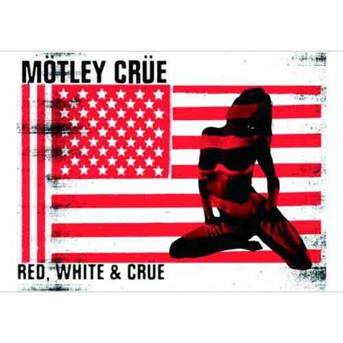 Motley Crue Postcard: Red & White