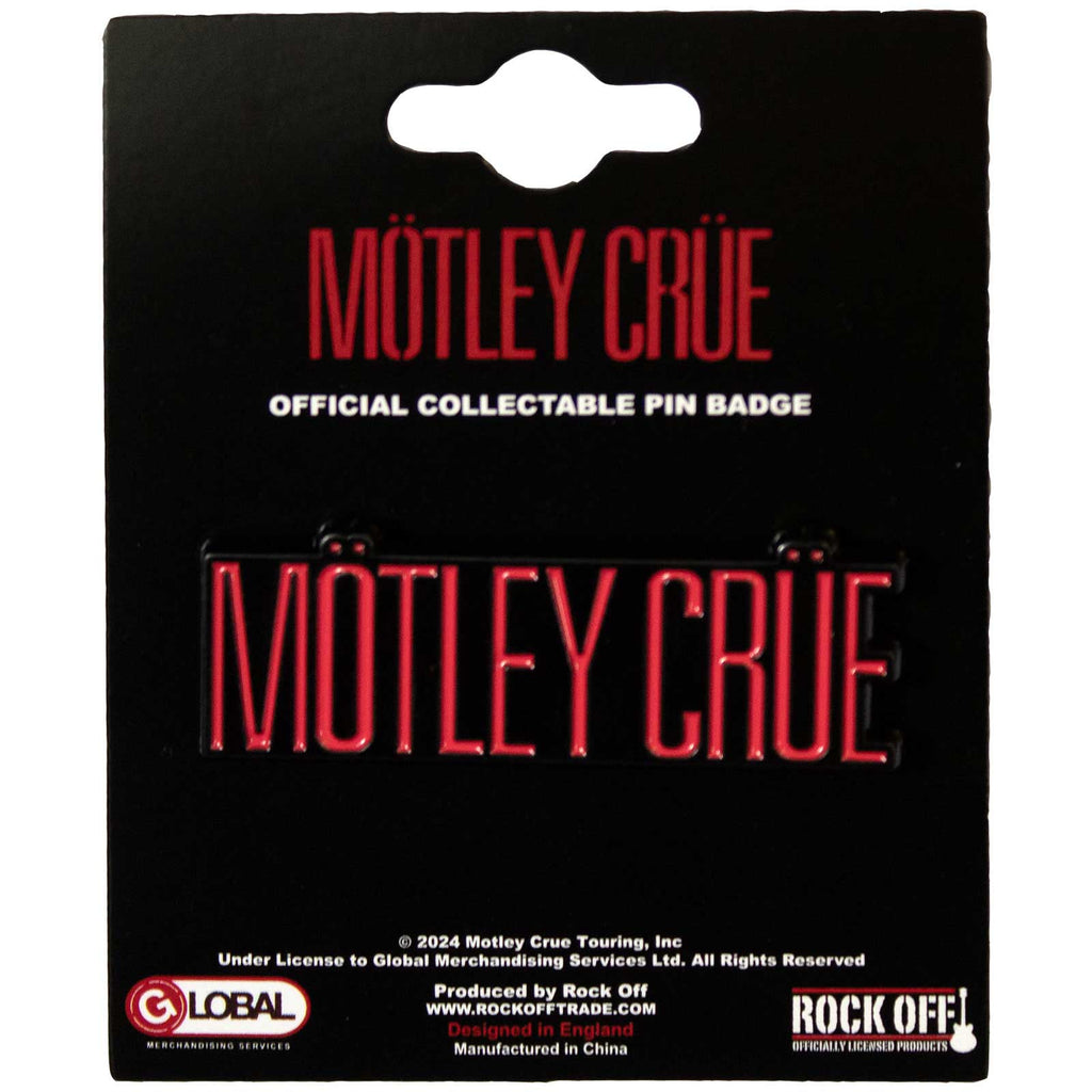 Motley Crue Pin Badge: Logo