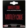Motley Crue Pin Badge: Logo