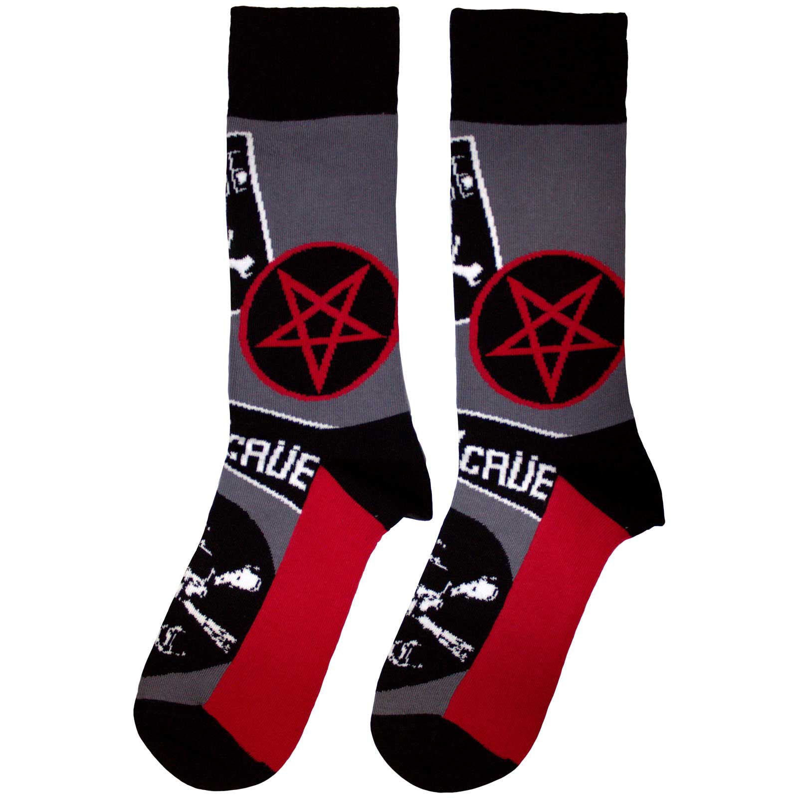 Motley Crue Unisex Ankle Socks: Logos (Charcoal Grey) (UK Size 7 - 11)