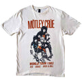 Motley Crue Unisex T-Shirt: World Tour Vintage (White)