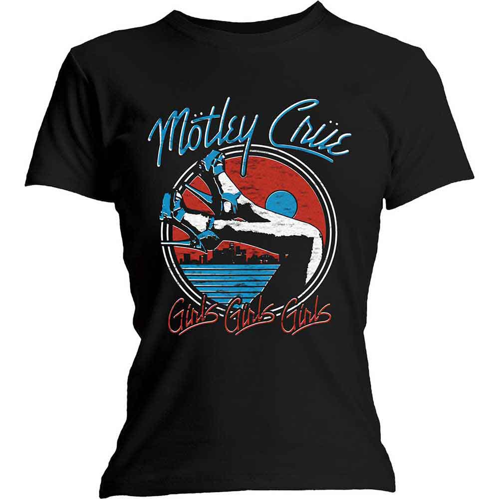 Motley Crue Ladies T-Shirt: Heels V.3. (Black)