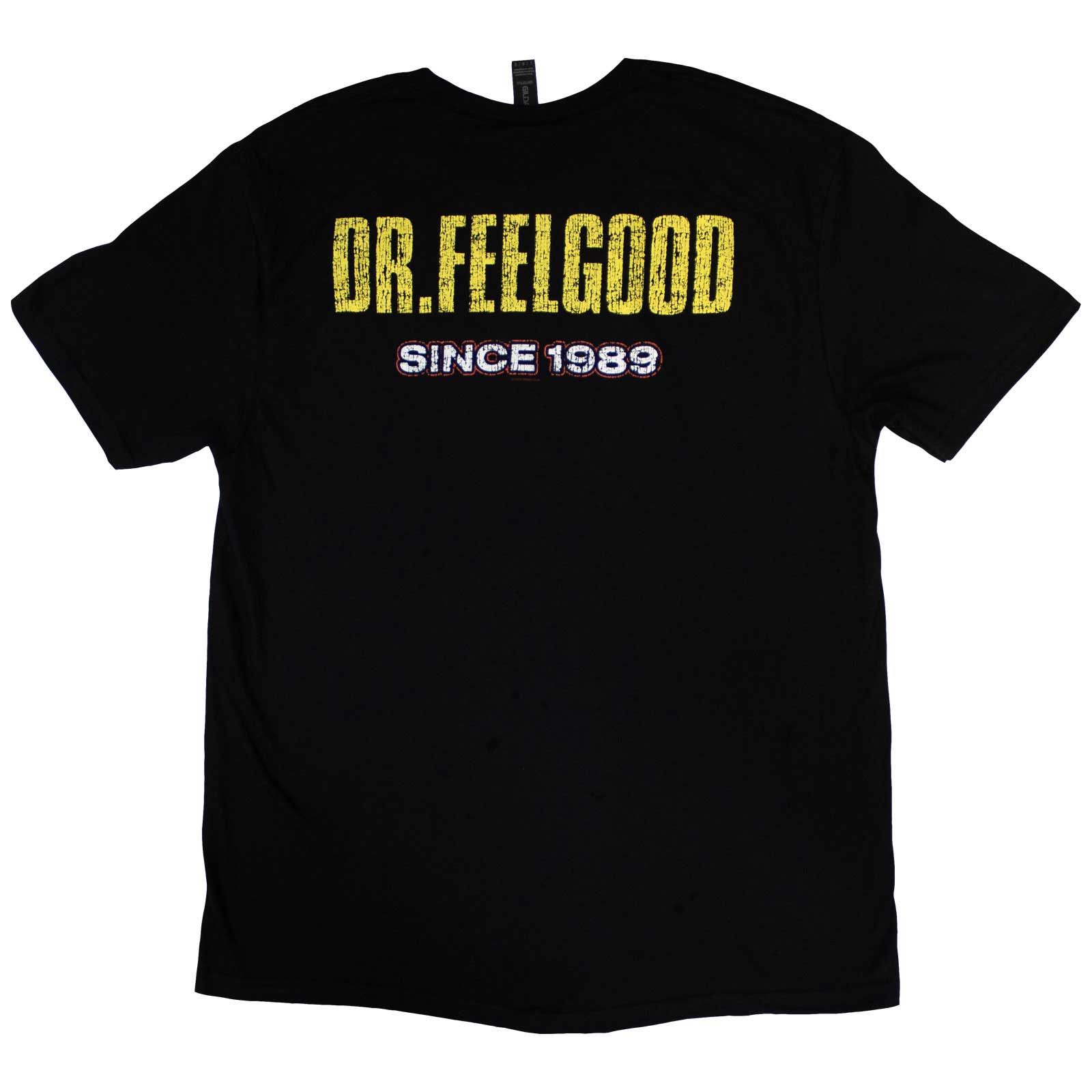 Motley Crue Unisex T-Shirt: Dr Feelgood Since 1989 (Black) (Back Print)
