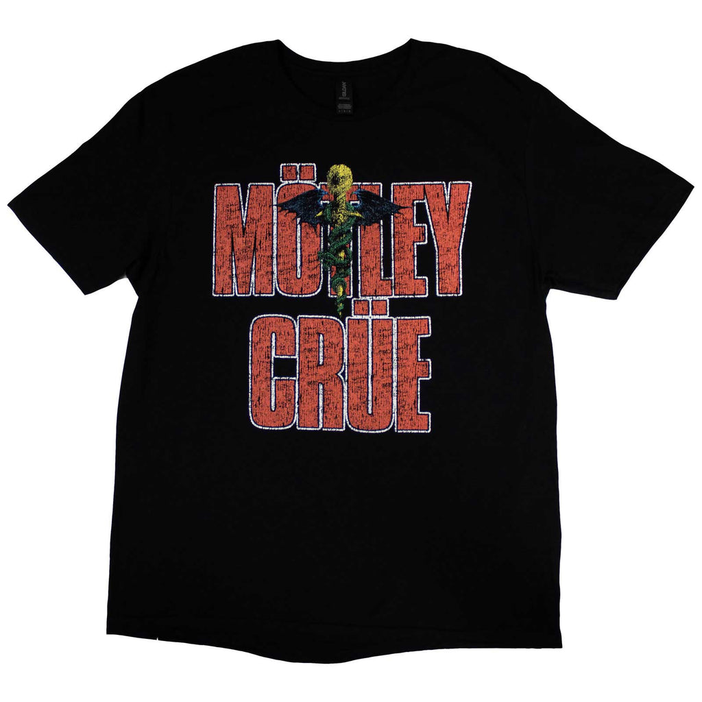 Motley Crue Unisex T-Shirt: Dr Feelgood Since 1989 (Black) (Back Print)