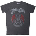 Motley Crue Unisex T-Shirt: Skull Wings (Black) (Wash Collection)