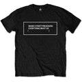 Manic Street Preachers Unisex T-Shirt: Everything Must Go Monochrome (Black)