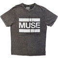 Muse Unisex Stone Wash T-Shirt: Origin Of Symmetry (Charcoal Grey)