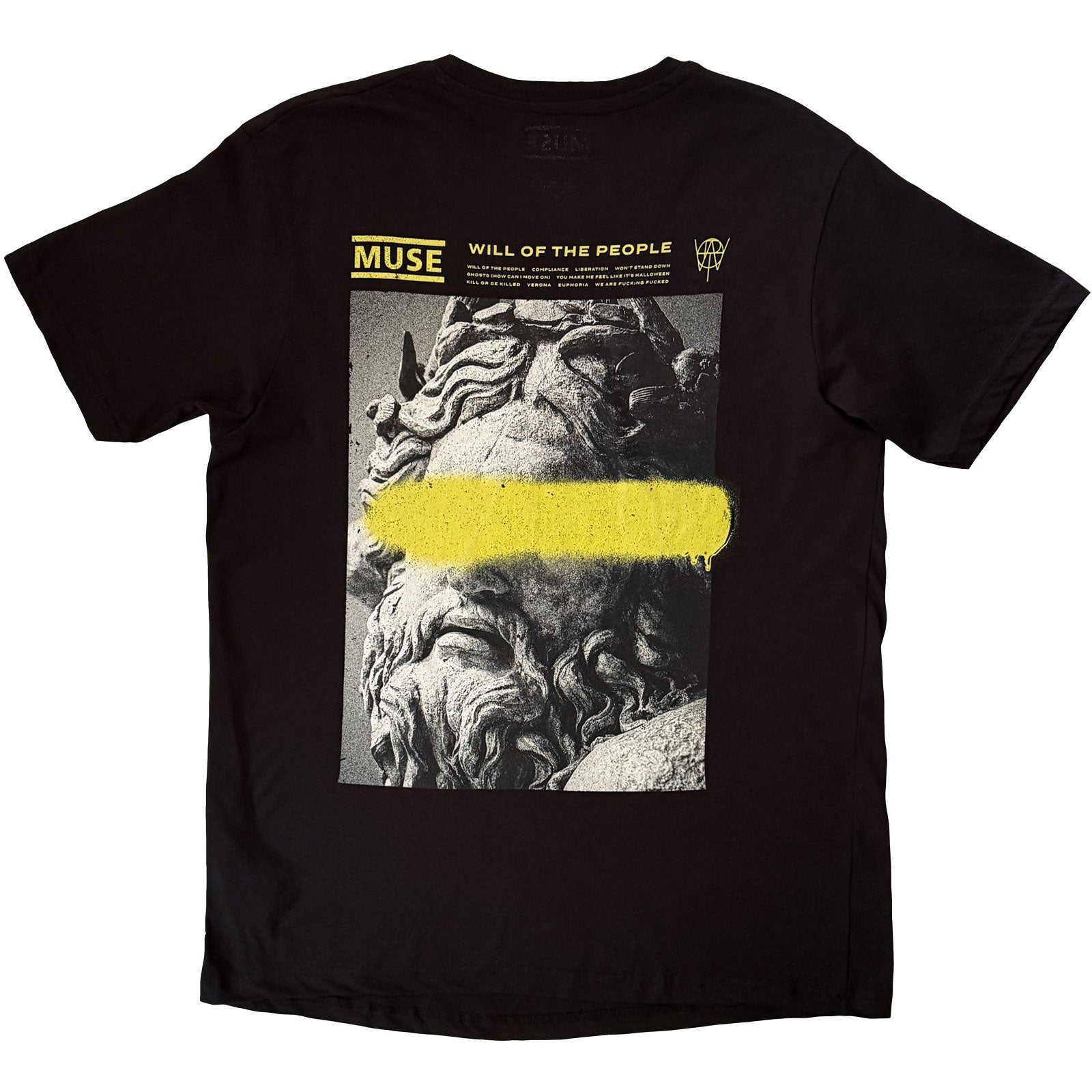 Muse Unisex T-Shirt: Will Of The People (Black) (Back Print)