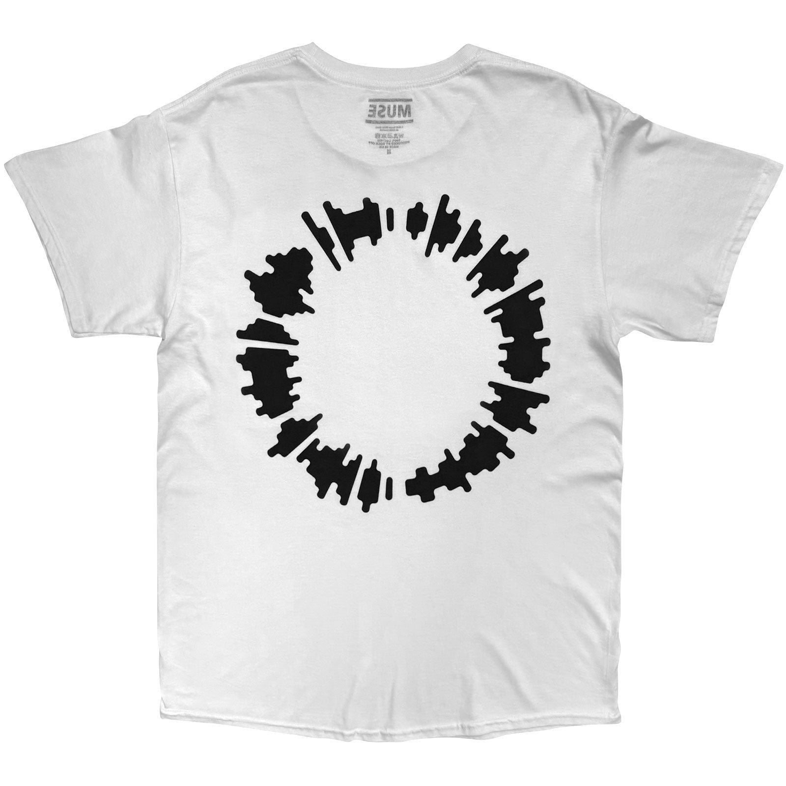 Muse Unisex T-Shirt: The Wow Signal (White) (Back Print)