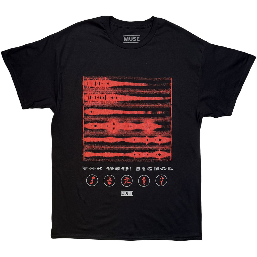 Muse Unisex T-Shirt: Wow Waves (Black)