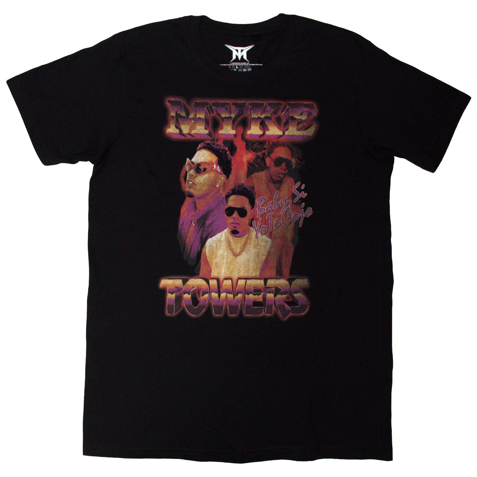 Myke Towers Unisex T-Shirt: Bootleg (Black)