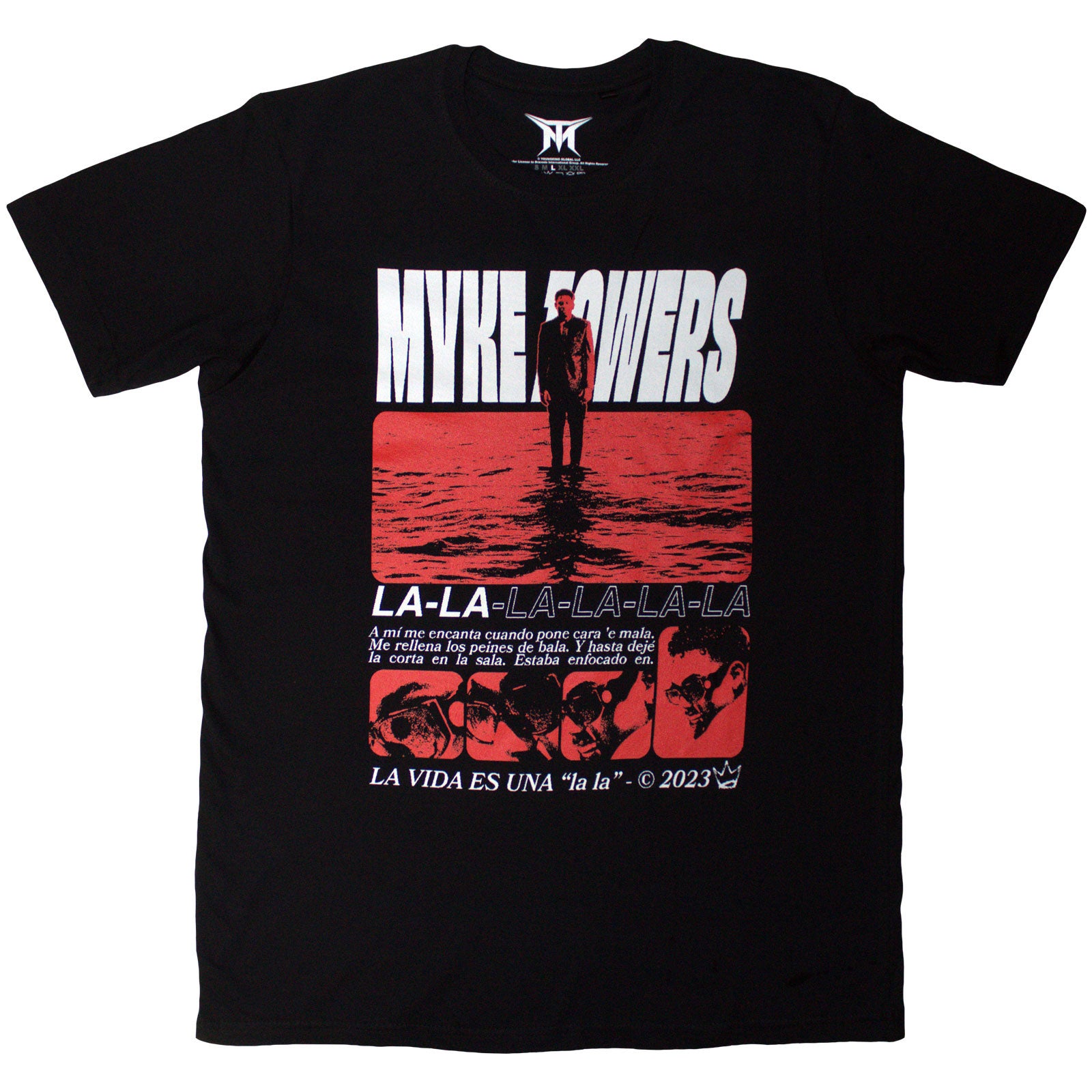 Myke Towers Unisex T-Shirt: La Vida (Black)