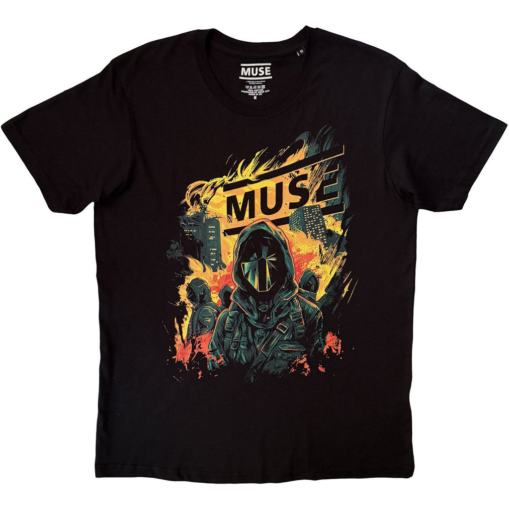 Muse: Burning Unisex T-Shirt (Black)