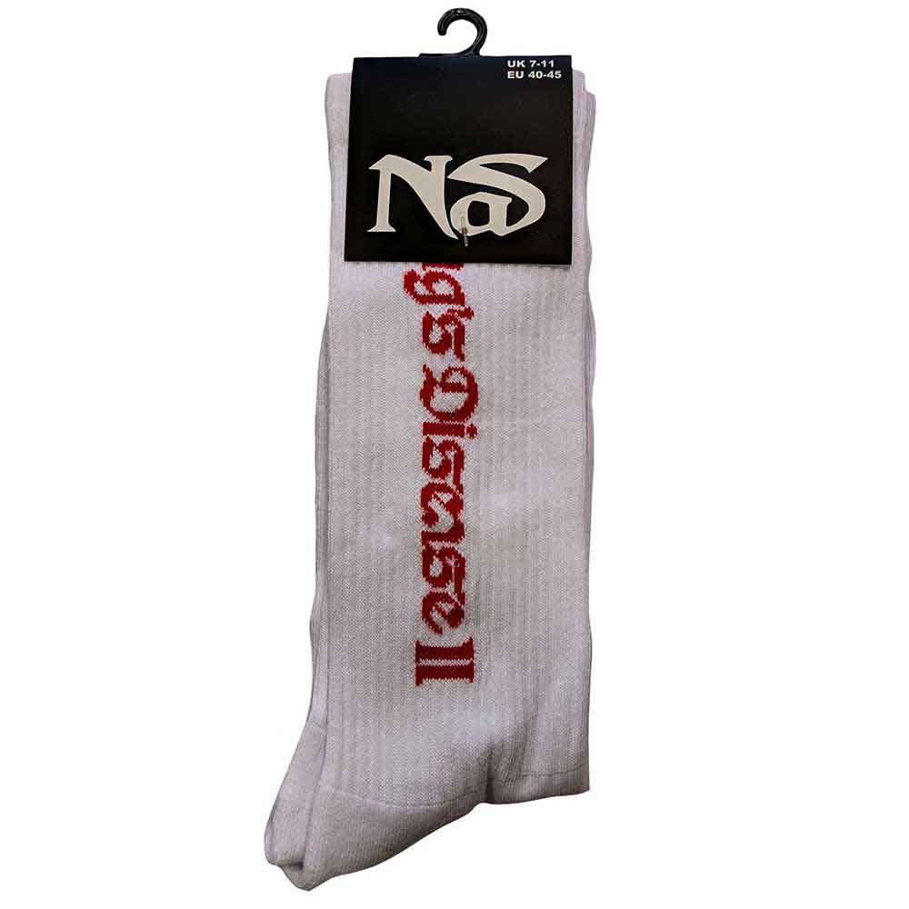 Nas Unisex Ankle Socks: KD II (White) (UK Size 7 - 11)