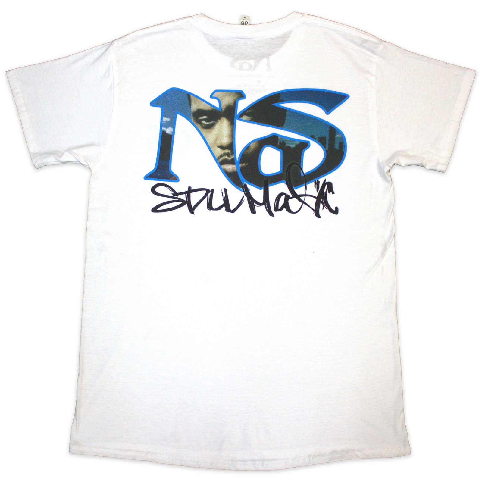 Nas Unisex T-Shirt: Still City Infill (White) (Back Print)