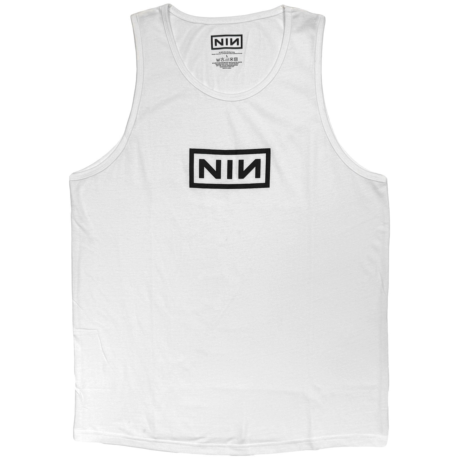 Nine Inch Nails Unisex Vest T-Shirt: Logo (White)