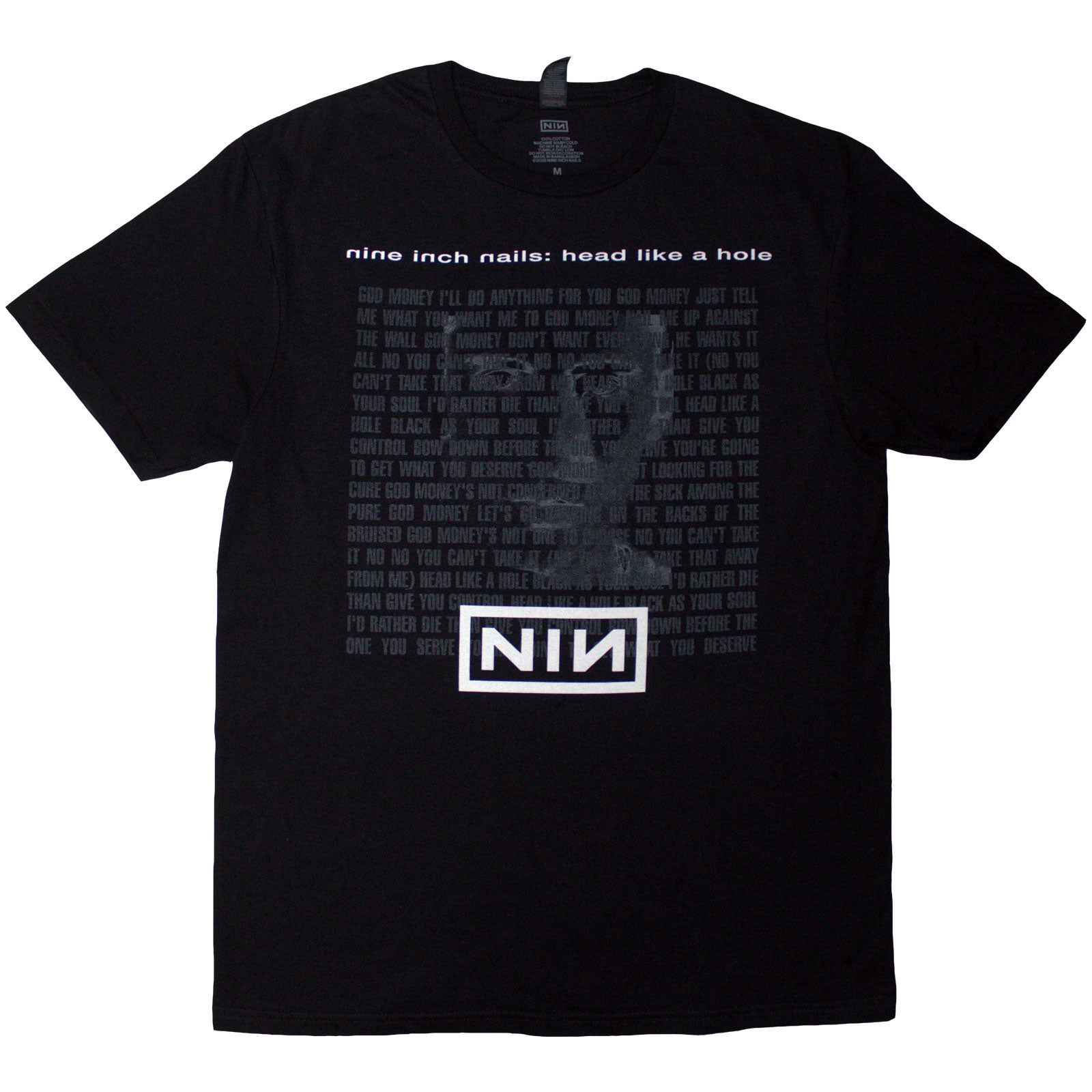 Nine Inch Nails Unisex T-Shirt: Head Like A Hole (Black)